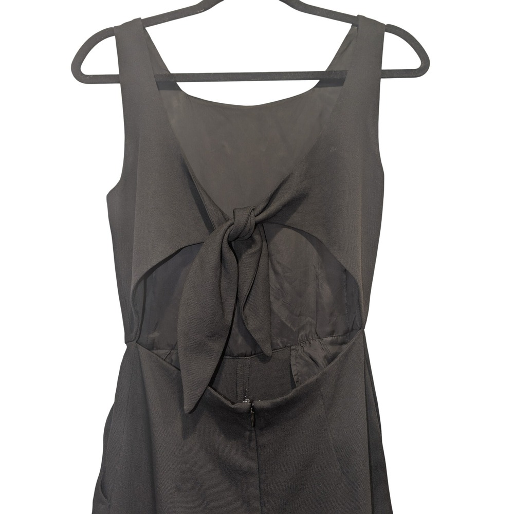 Aritzia Wilfred Black Sleeveless Jumpsuit Wide Leg Tie Back Casual Size 2 0300 - Picture 4 of 8